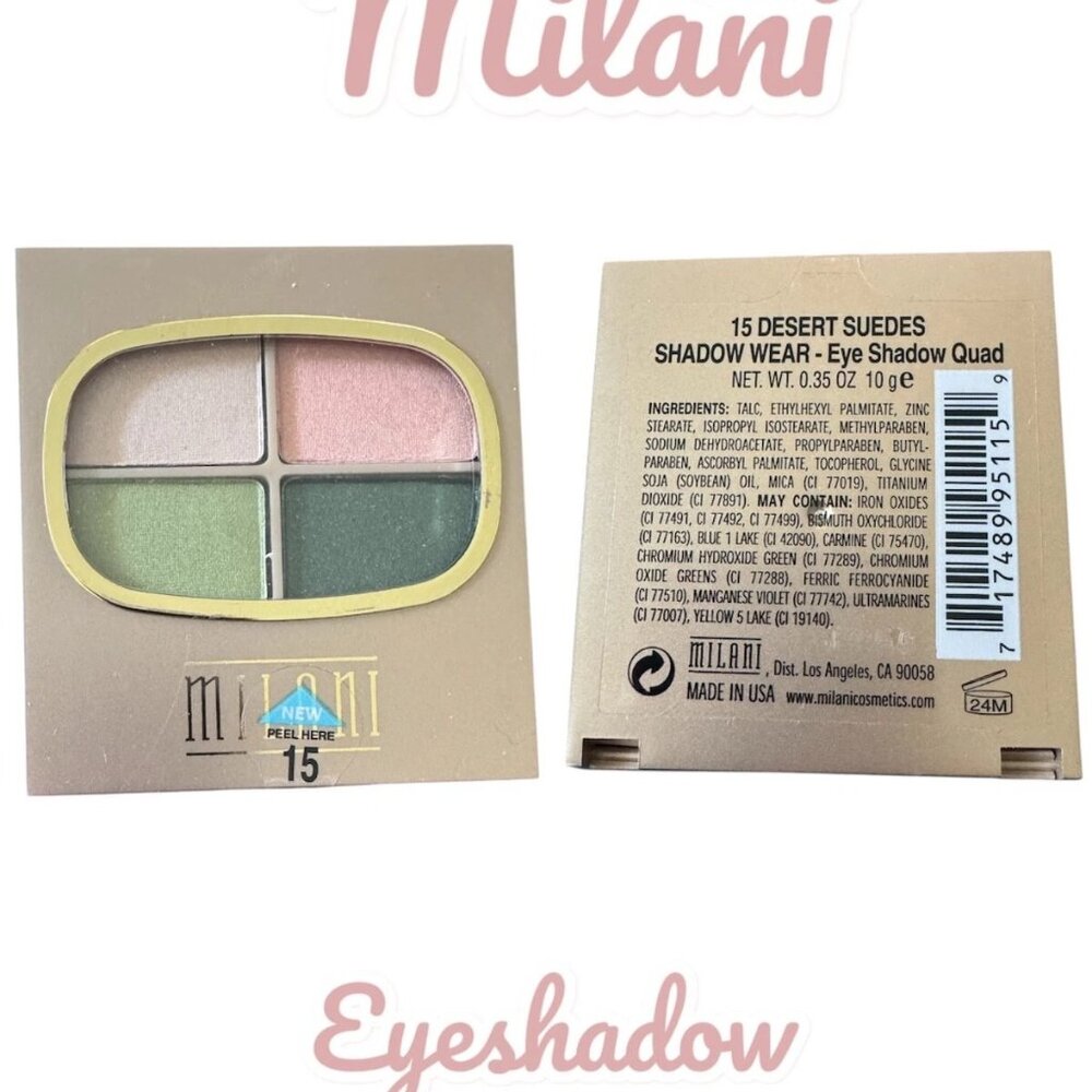 MILANI Shadow Wear Eye Shadow Quad #15 Desert Suedes